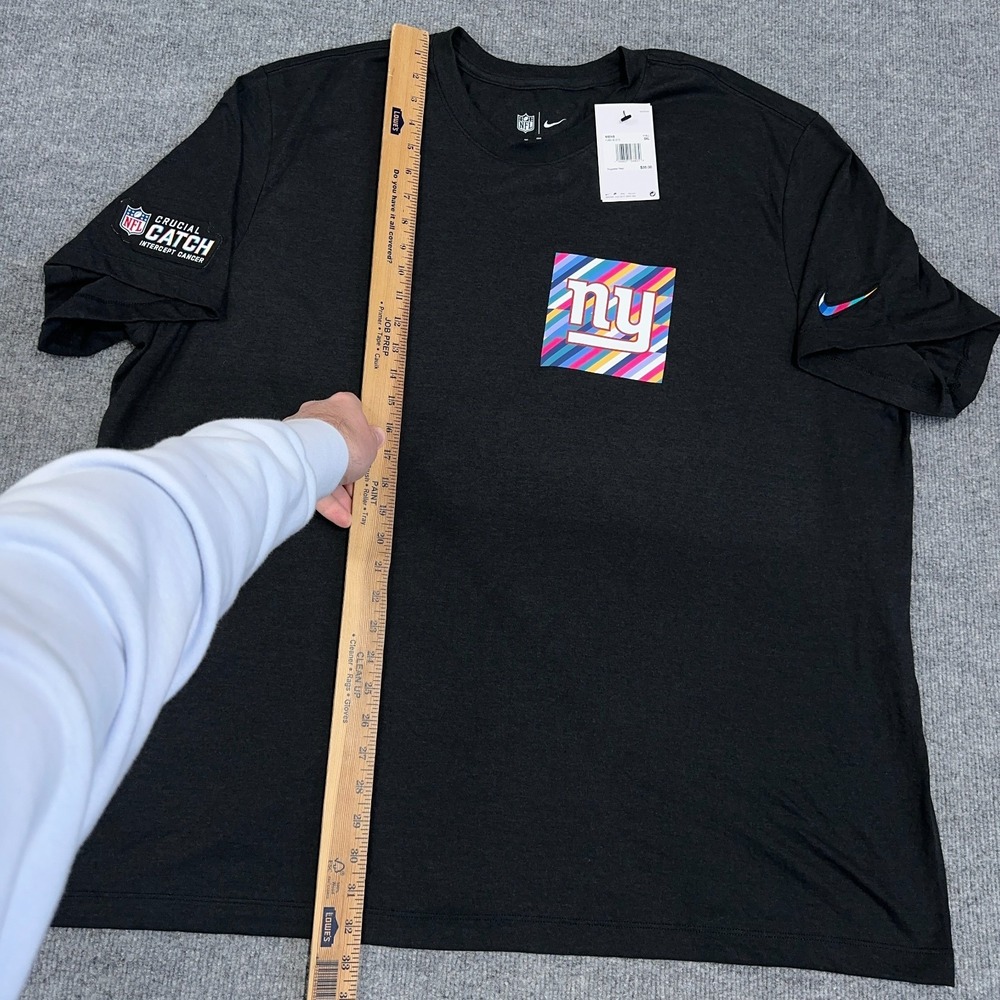 New York Giants Nike Tee Shirt Men 3XL Gray Crucial Catch On-Field‎ T Patch NEW - Picture 7 of 11